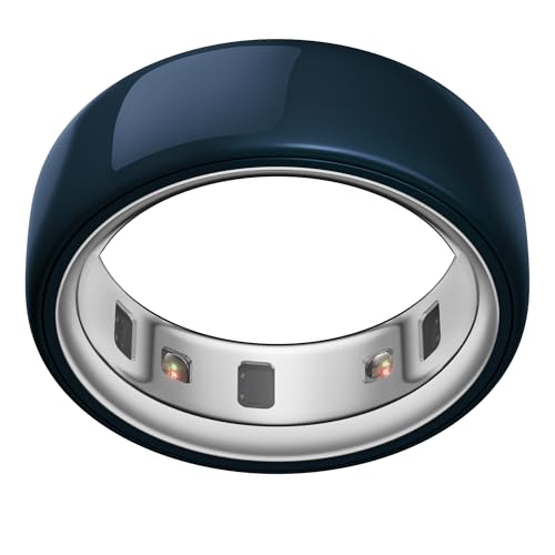 Oura Ring 4 - Ceramic Midnight - Size 7 - Sleep, Activity, Women’s Health, AI Advisor, Up to 8 Days of Battery Life, Size Before You Buy, Android & iOS Compatible