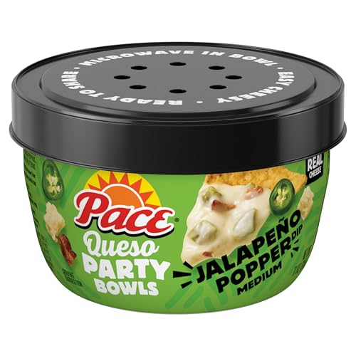 Pace Jalapeno Popper Dip, Cheese Dip, 11 oz Microwavable Bowl