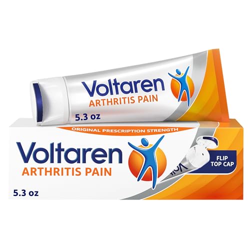 Voltaren Arthritis Pain Relief Gel, Diclofenac Sodium, 1% (NSAID), Clinically Proven Powerful Pain Reliever with Easy Open Flip Top Cap, No Prescription Needed, 150 g
