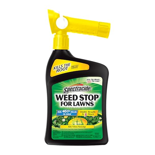 Spectracide Weed Stop For Lawns Concentrate 32 Ounces, Ready To Spray, Kills All Types Of Listed Broadleaf Weeds