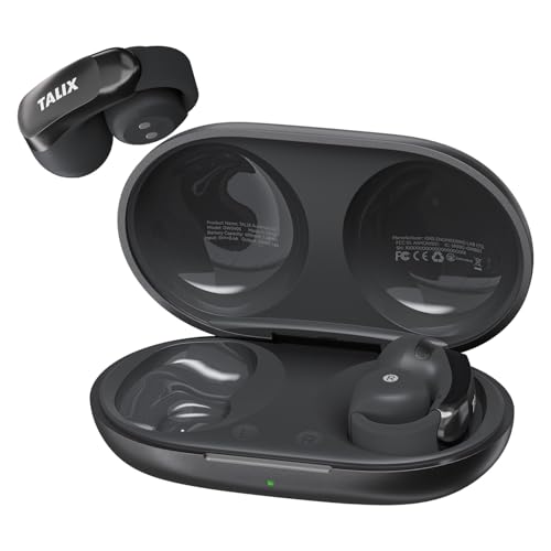 TALIX Clip on Earbuds Wireless Bluetooth Open Ear Buds Clip on Headphones