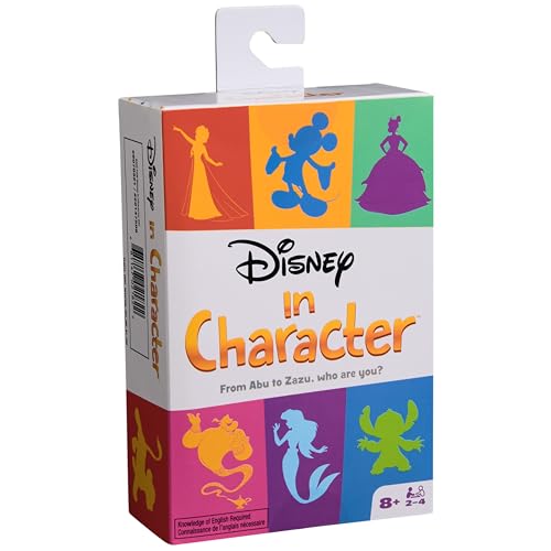 Spin Master Games, Disney in Character Card Game, Interactive Charades, Disney Trivia & More for Hilarious Family Fun, Indoor Activity, 2-4 Players, for Ages 8 & Up
