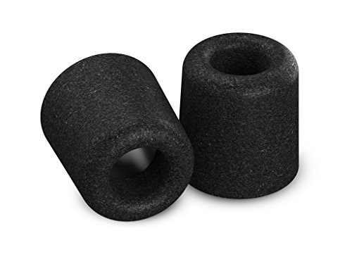 Comply 600 Core Series | Memory Foam Replacement IEM Ear Tips for Truthear, Sennheiser, Moondrop & More | Superior Noise Isolation, Ultimate Comfort, Secure Fit | Black, Large (3 Pairs)