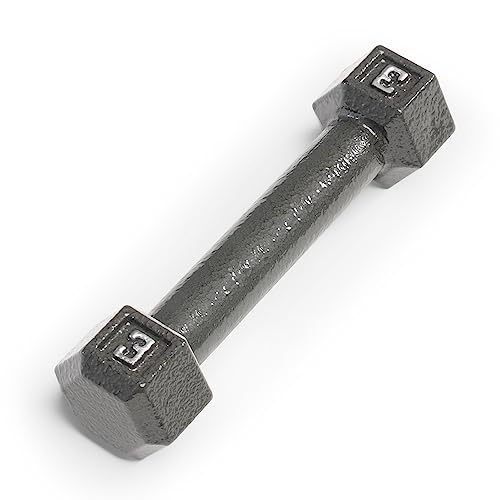 Marcy 3lb Cast Iron Hex Dumbbell, Single, IV-2003