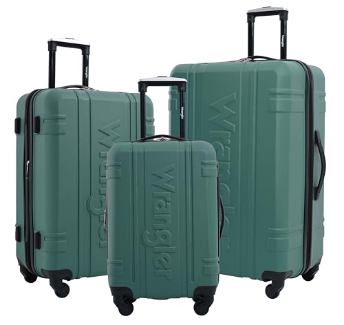 Wrangler 3 Piece Astral Travel Luggage Set, Sage Brush