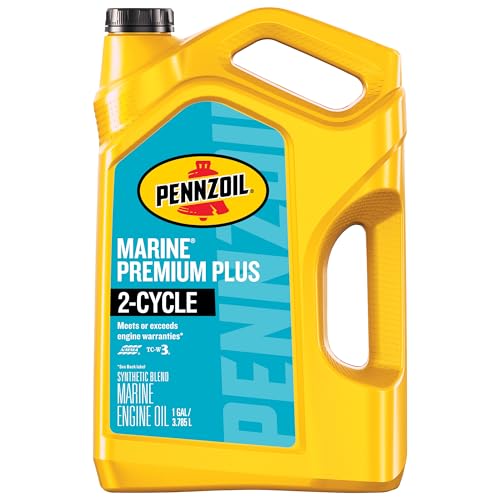 Pennzoil Marine Premium Plus 2-Cycle Synthetic Blend Engine Oil, 1 Gallon