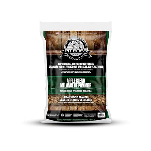 Pit Boss (20 pound Apple Blend) All Natural Hardwood BBQ Wood Pellets for Pellet Grills and Smokers