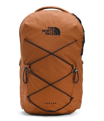 The North Face Jester Everyday Laptop Backpack - Commuter Daypack, Water Repellent, Laptop Sleeve, Leather Brown/TNF Black-NPF, One Size