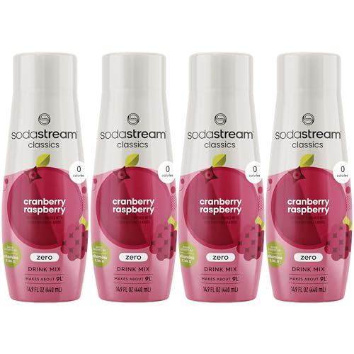 SodaStream Cranberry Raspberry Zero Calorie, 440ml 4-Pack