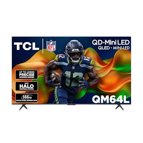 TCL 85 Inch Class QM64L Series | Mini LED QLED 4K HDR | 85QM64L, 2026 Model | 120HZ-144HZ High Brightness Smart Fire TV Dolby Atmos Onkyo Audio | Voice Remote with Alexa Gaming Streaming Television