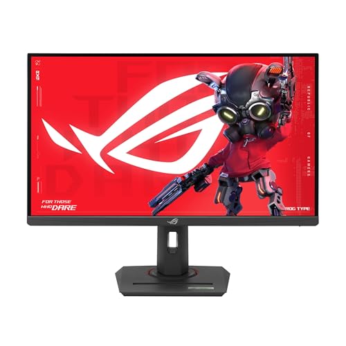 ASUS ROG Strix 27” 4K HDR USB-C Gaming Monitor (XG27UCG) – UHD (3840x2160) Dual Mode (4K 160Hz or FHD 320Hz), 1ms, Fast IPS, Extreme Low Motion Blur Sync, G-SYNC Compatible, AI Gaming, 3yr Warranty