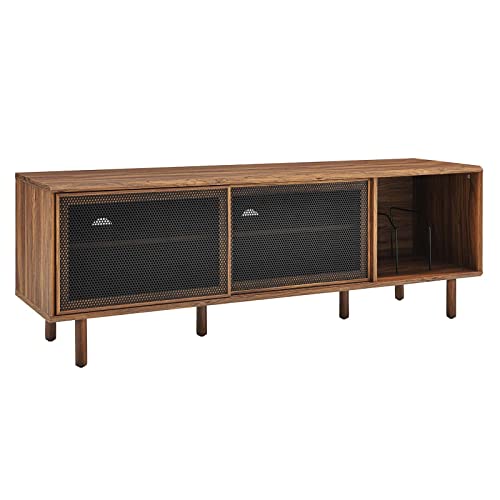 Modway Kurtis TV and Vinyl Record Stand, Walnut