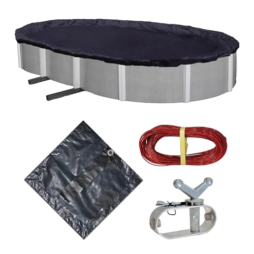Blue Wave 8-Year 12-ft x 20-ft Oval Above Ground Pool Winter Cover