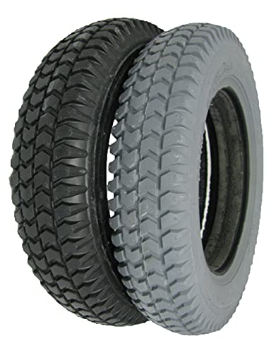 The Aftermarket Group Wheelchair Tire, Flat Free, Flat Tread, Grey, 14" X 3", TAG114291