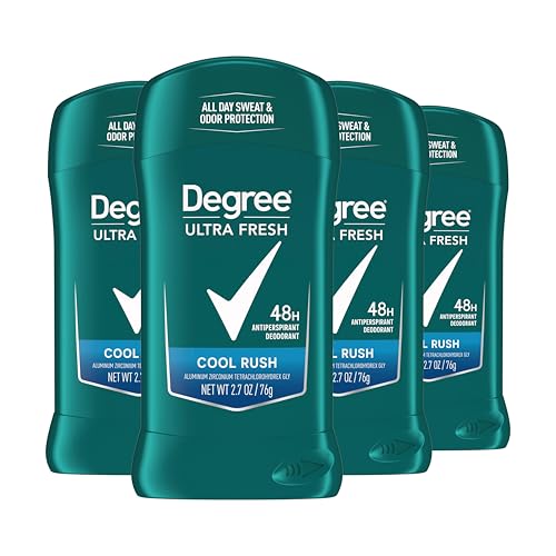 Degree Men Ultra Fresh Antiperspirant Deodorant Stick for Men 4 Pack Cool Rush 2.7 oz