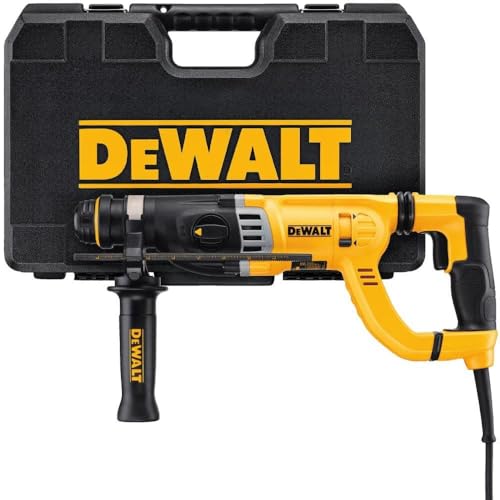 DEWALT SDS Rotary Hammer Drill, Vibration Control Shocks, 115 Volts, Corded (D25263K)