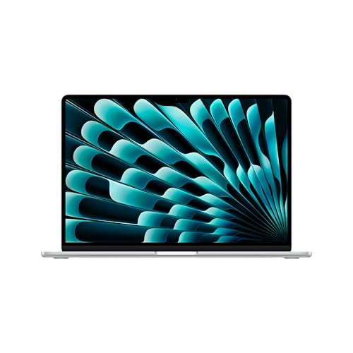 Apple 2026 MacBook Air 15-inch Laptop with M5 chip: Built for AI, 15.3-inch Liquid Retina Display, 16GB Unified Memory, 512GB SSD, 12MP Center Stage Camera, Touch ID, Wi-Fi 7; Silver
