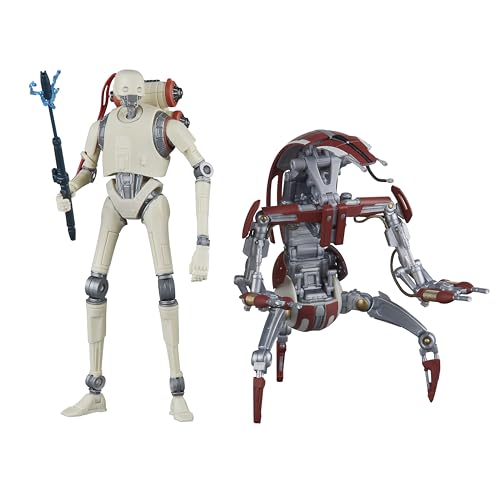STAR WARS The Black Series KX Security Droid Enforcer & Droideka, Jedi: Survivor Gaming Greats Collectible 6 Inch Action Figure 2-Pack (Amazon Exclusive)