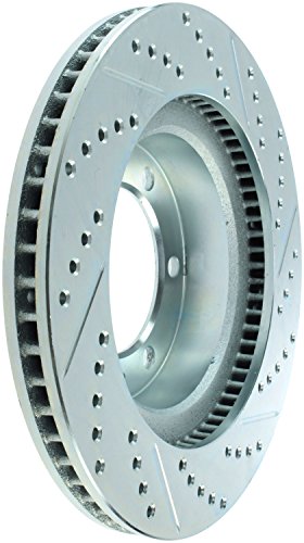 StopTech 227.44129R Select Sport Drilled and Slotted Brake Rotor; Front Right