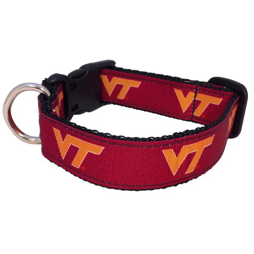 NCAA Virginia Tech Hokies Dog Collar (Team Color, Large)