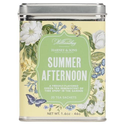 Harney & Sons Summer Afternoon Green Tea, 20 Sachets in Tin
