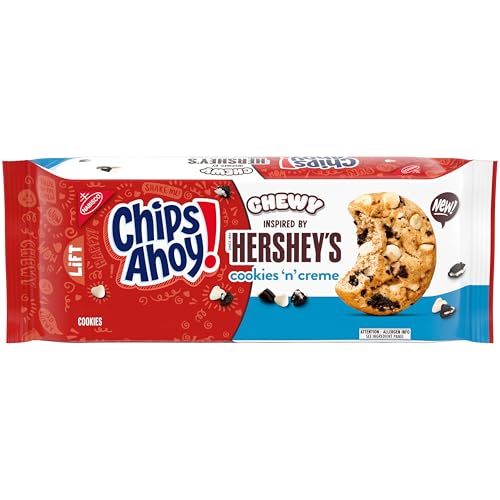 CHIPS AHOY! Chewy Hershey's Cookies 'n' Creme Bar-Inspired Cookies, 9.58 oz