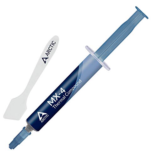 ARCTIC MX-4 (incl. Spatula, 4 g) - Premium Performance Thermal Paste for All Processors (CPU, GPU - PC, PS4, Xbox), Very high Thermal Conductivity, Long Durability, Safe Application, Non-Conductive