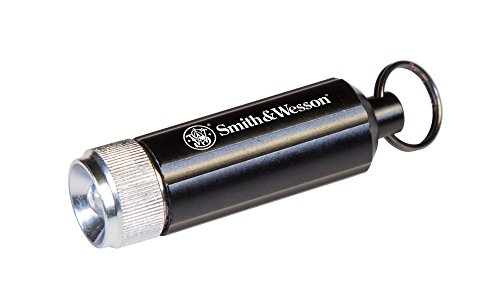 Smith & Wesson Galaxy Micro Ray Flashlight with Keychain Ring and Waterproof Construction for Survival, Hunting and Outdoor, Black (1074564)