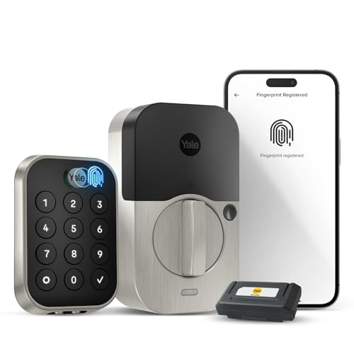 Yale Assure Lock 2 Touch Fingerprint Keypad Deadbolt with Wi-Fi, Satin Nickel