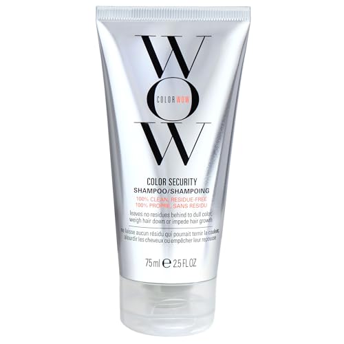 COLOR WOW Color Security Shampoo, 2.5 fl oz – Sulfate Free & Residue-Free Formula, Healthy Looking Hair & Scalp, Paraben Free Salon Quality