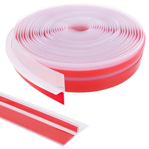 Liooty 1.38 in x 20 Ft T-Shaped Silicone Weather Stripping Seal, Door Seal Tape for Doors and Windows,Weather Stripping Seal Strip Shower Sweep