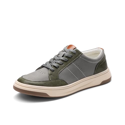 Bruno Marc Men's Casual Dress Sneaker Business Casual Shoes for Men Comfortable Lightweight Lace Up Fashion Sneakers,Size 8.5,Army Green,SBFS2410M