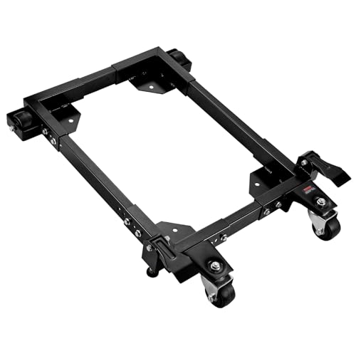 VEVOR Mobile Base, 1500 lbs Capacity, Adjustable from 18" x 24" to 26.5" x 31.5", Heavy Duty Universal Mobile Base Stand with Swivel Wheels, for Woodworking Equipment, Bandsaw, Power Tools, Machines