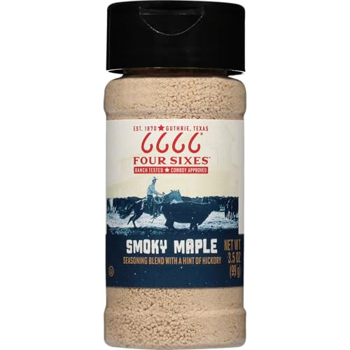 6666 Four Sixes Smoky Maple Seasoning, 3.5 Ounce