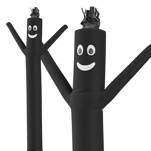 LookOurWay Air Dancers Inflatable Tube Man Attachment - 10 Feet Tall Wacky Waving Inflatable Dancing Tube Guy for Business Promotion - Blower Not Included - Black