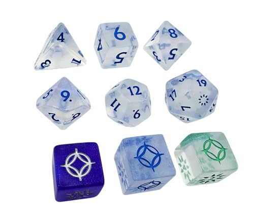 Stormlight Dice Set - Cosmere RPG by Brotherwise Games | 7-Piece Polyhedral Gaming Dice | Ages 14+ | 3-7 Players |