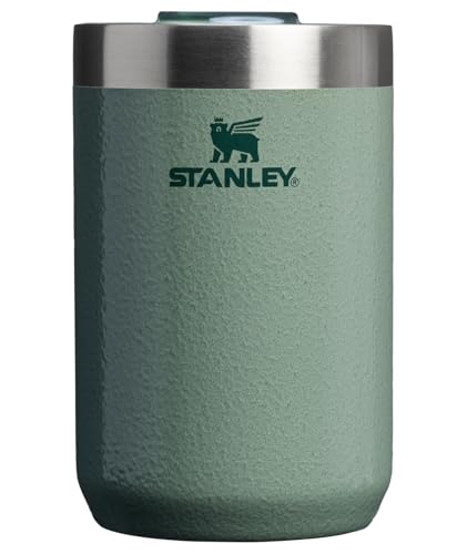 STANLEY Everyday Camp Cup 12 oz | Drink Through Lid | Cup for Coffee, Tea and Drinks | Insulated Stainless Steel | BPA-Free | Hammertone Green