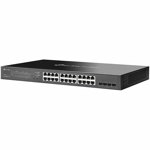 TP-Link 24 Port PoE Gigabit Switch(SG2428LP) | 16 PoE+ Ports, 8 Non-PoE Ports, 4 SFP Ports | 150W Budget | Omada Full Managed | Fanless | L2 Managed | VLAN, ZTP, LAG, PoE Recovery | 5-Year Warranty