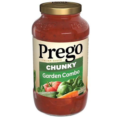 Prego Chunky Garden Combo Pasta Sauce, 23.75 Oz Jar