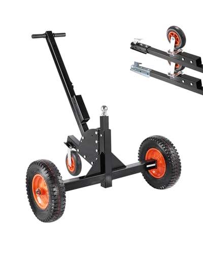 VEVOR Trailer Dolly, 1500lbs Tongue Weight Capacity, 2 in 1 Trailer Mover with 2 in Ball, 16 in Pneumatic Tires and Universal Wheel, Portable Tow Dolly for Moving Car RV Trailers