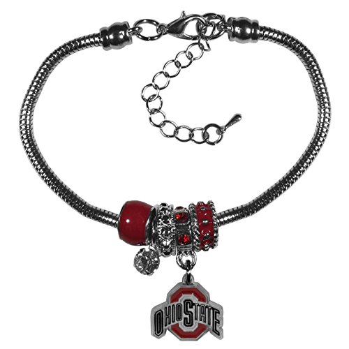 NCAA Siskiyou Sports Womens Ohio State Buckeyes Euro Bead Bracelet One Size Team Color