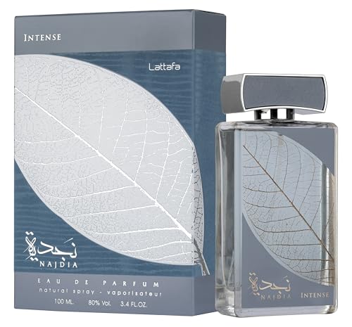 Lattafa Najdia Intense – Fresh, Marine, Woody – Eau de Parfum Spray Long-Lasting Fragrance for Men, 3.4 Ounce / 100 ml