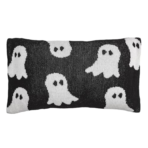 Mud Pie Halloween Ghost Knit Decorative Pillow
