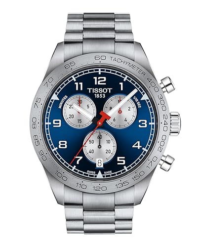 Tissot mens Tissot PRS 516 Chronograph 316L stainless steel case Quartz Watch Set, Grey, Stainless steel, 22 (T1316171104200)