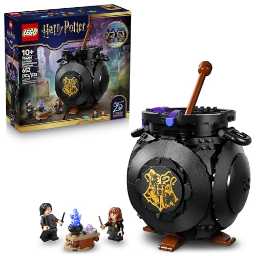 LEGO Harry Potter Cauldron: Secret Potions Classroom Building Toy for Girls & Boys - Pretend Play Set for Kids, Ages 10+ - 2 Minifigures & Hermione's Otter Patronus - Gift Idea for Birthdays - 76464