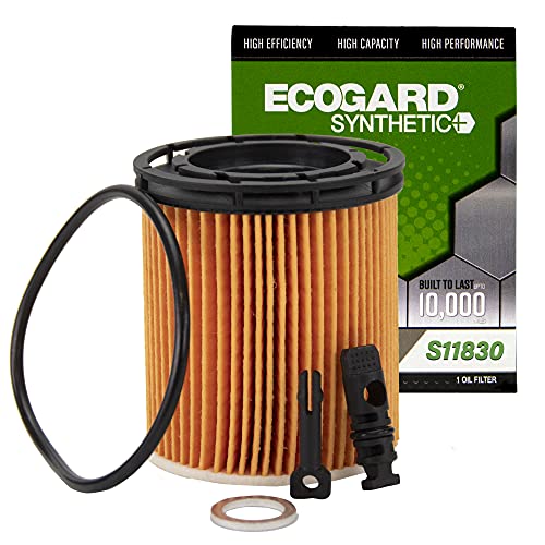 ECOGARD S11830 Premium Cartridge Engine Oil Filter for Synthetic Oil Fits Hyundai Accent 1.6L 2020-2022, Sonata 1.6L 2020-2023, Venue 1.6L 2020-2022, Elantra 1.6L 2021-2026