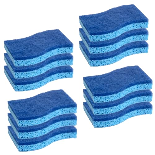 CELOX Sponges Kitchen, Non-Scratch Dish Sponges, Blue