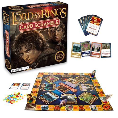 Aquarius Lord of The Rings Card Scramble Board Game - Fun Family Party Game for Kids, Teens & Adults - Entertaining Game Night Gift - Officially Licensed Merchandise