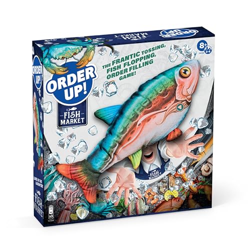 Order Up Fish Market Card Game - Fun Cooperative Family Board Game for Kids 8+, Fast Action Game Night