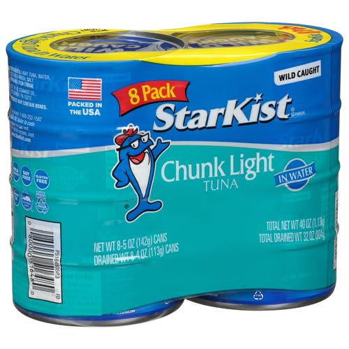 StarKist Chunk Light Tuna in Water, 5 Ounce (Pack of 8)